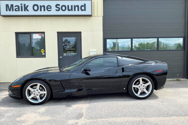 Chevrolet 2005 Corvette with professional window tint in North Bay